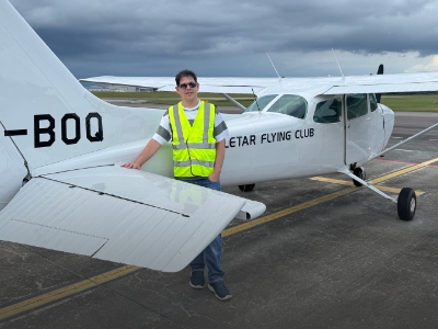 The doctor-pilot who never stops learning